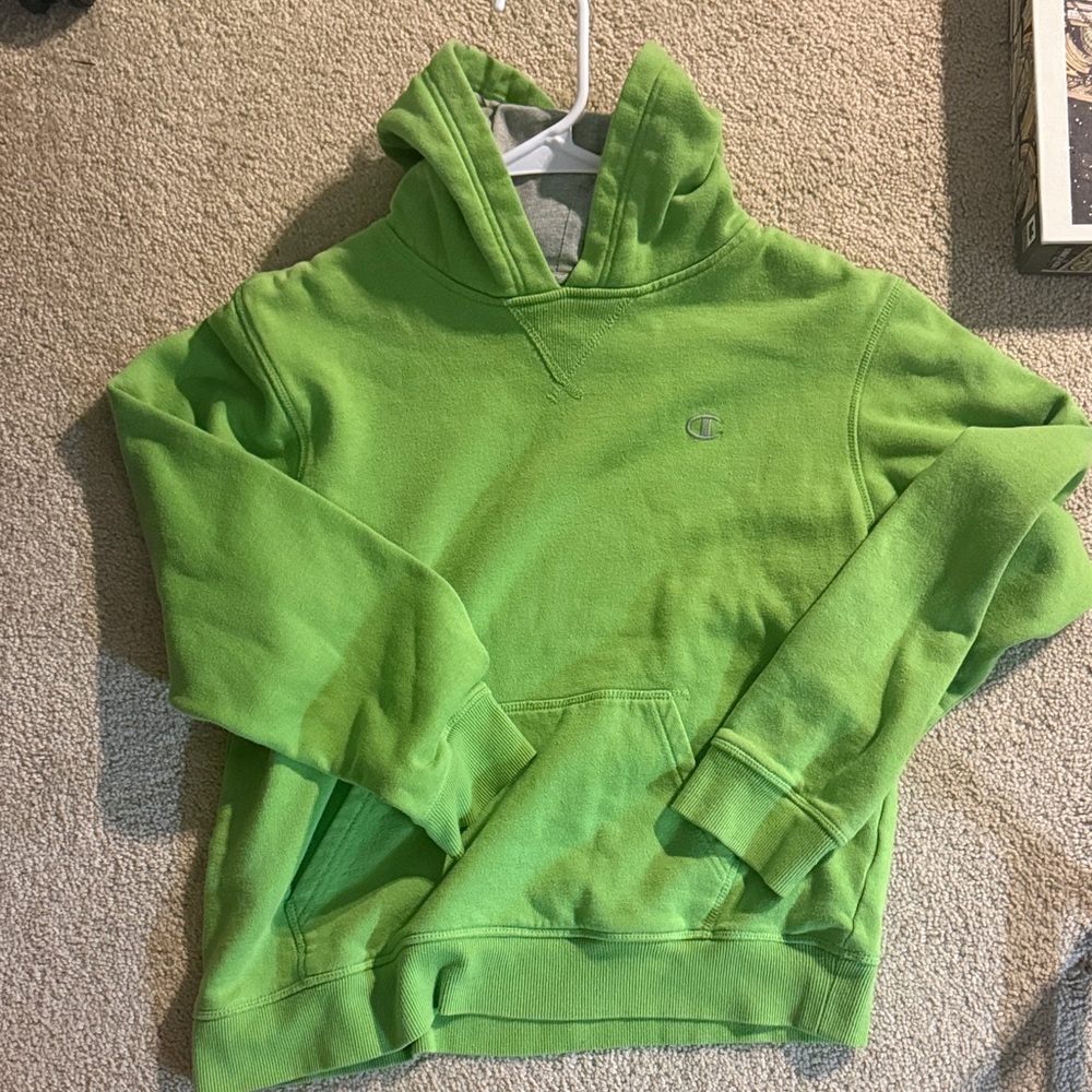 Champion Lime Green Men's Pullover Hoodie